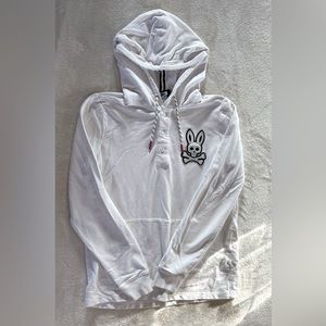 Men’s Psycho Bunny 1/4 button hoodie- size XS